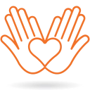 Narandžasta linijska ikonica za ručno pravljene proizvode