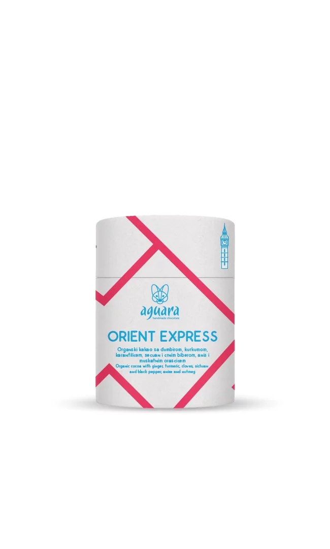 Mala tuba organskog sirovog praha Orijent ekspres