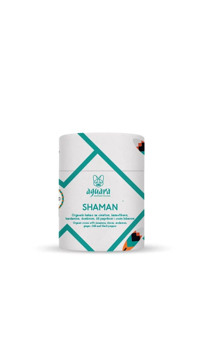 Mala tuba organskog sirovog praha Šaman