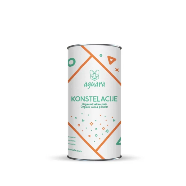 Aguara organski sirovi kakao prah „May the Cocoa Be With You“ – bez šećera, vrlo jednostavan za pripremu kod kuće, u kancelariji ili na putovanju. Savršen poklon iz Beograda, Srbije.